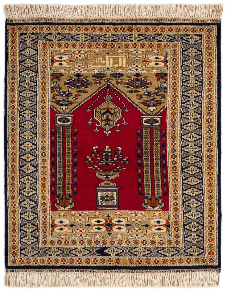 Detail image of 2' 7 x 4' 2 Hand Knotted Bokhara Wool Rug