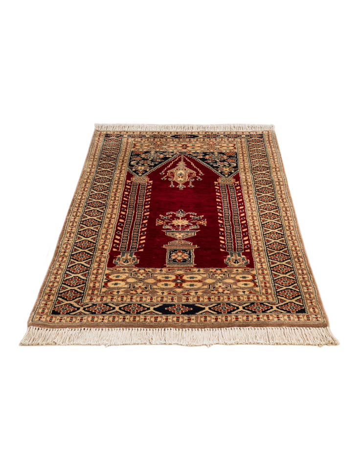 Detail image of 2' 7 x 4' 6 Hand Knotted Bokhara Wool Rug