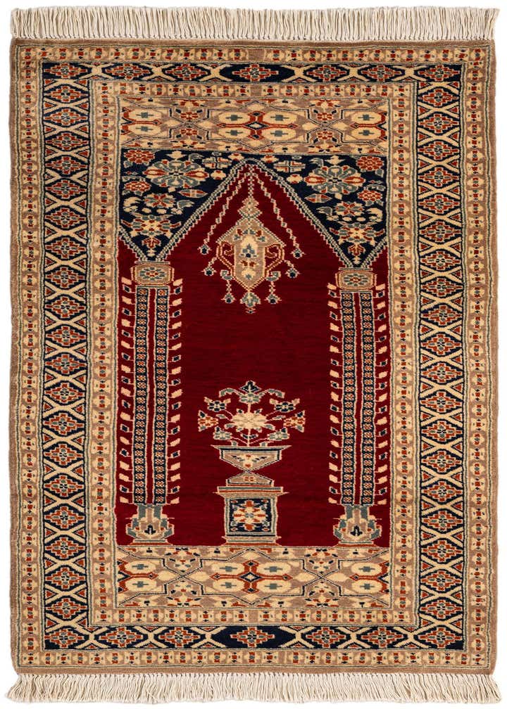 2' 7 x 4' 6 Hand Knotted Bokhara Wool Rug