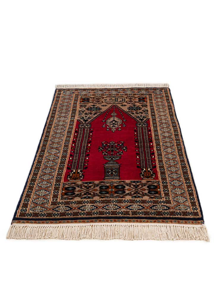 2' 9 x 4' 6 Hand Knotted Bokhara Wool Rug