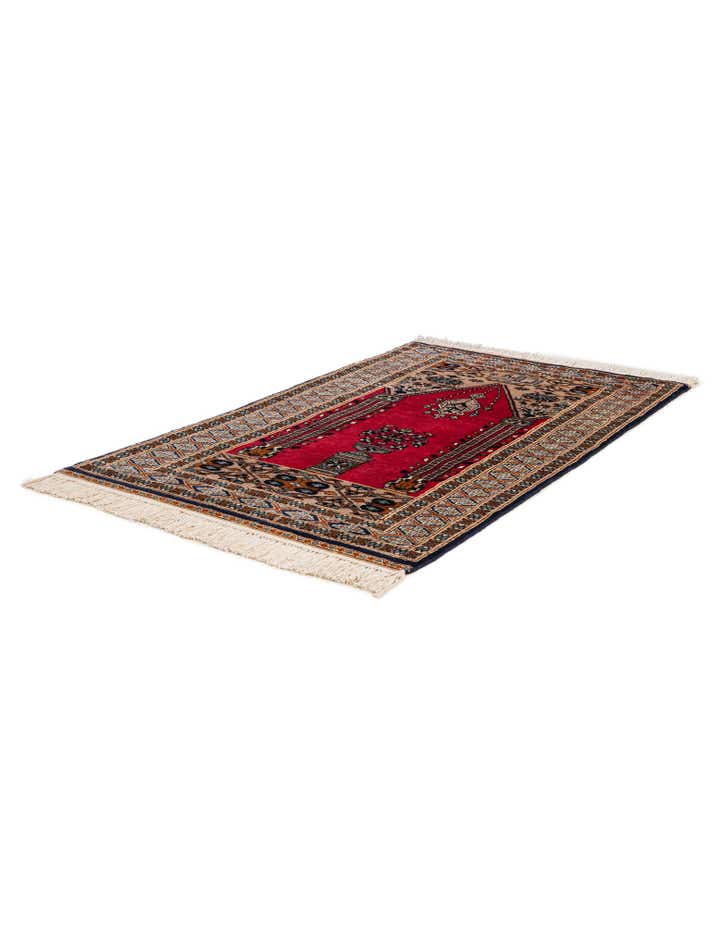 2' 9 x 4' 6 Hand Knotted Bokhara Wool Rug