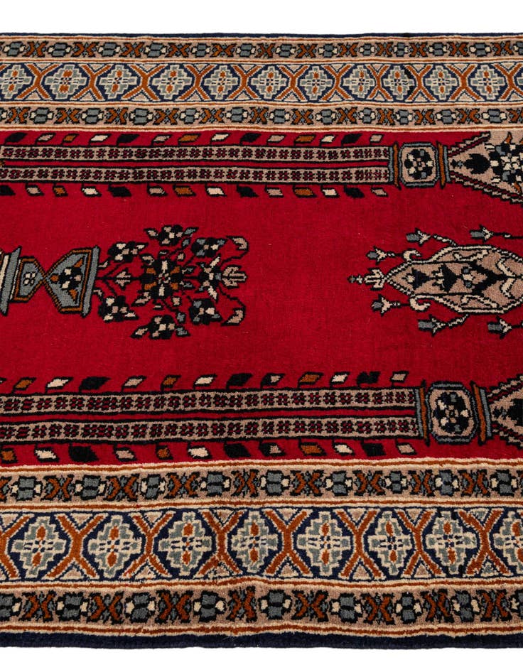 Detail image of 2' 9 x 4' 6 Hand Knotted Bokhara Wool Rug