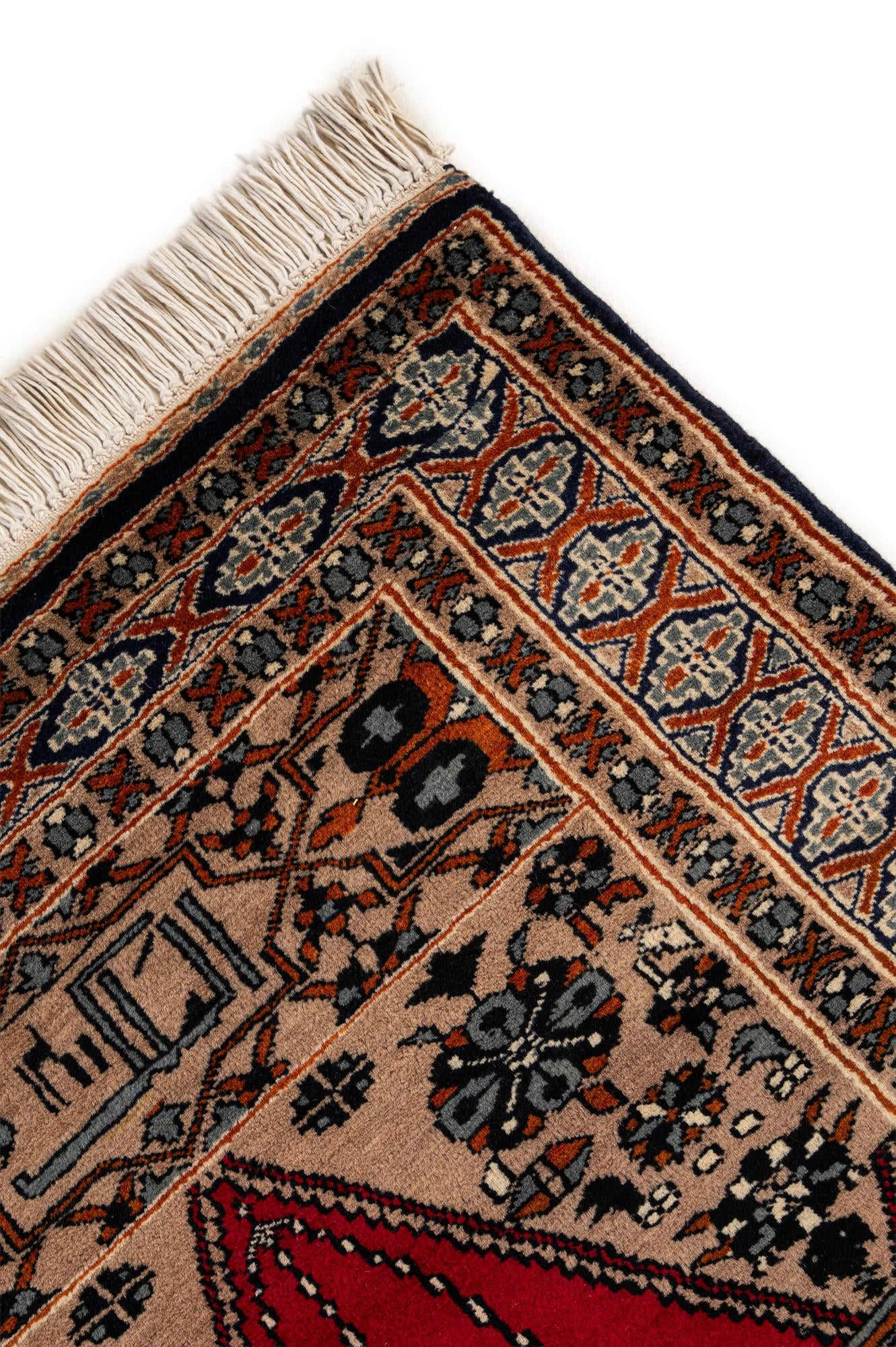 2' 9 x 4' 6 Hand Knotted Bokhara Wool Rug