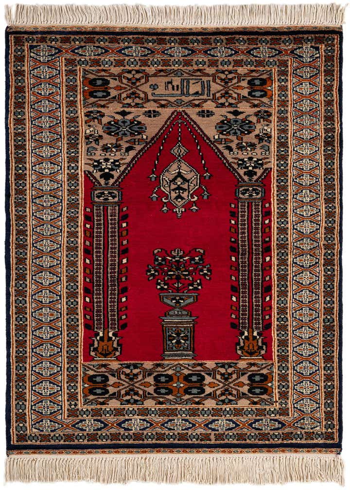 2' 9 x 4' 6 Hand Knotted Bokhara Wool Rug