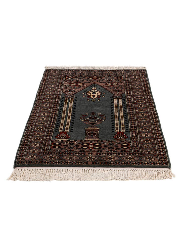 Detail image of 2' 7 x 4' 3 Hand Knotted Bokhara Wool Rug