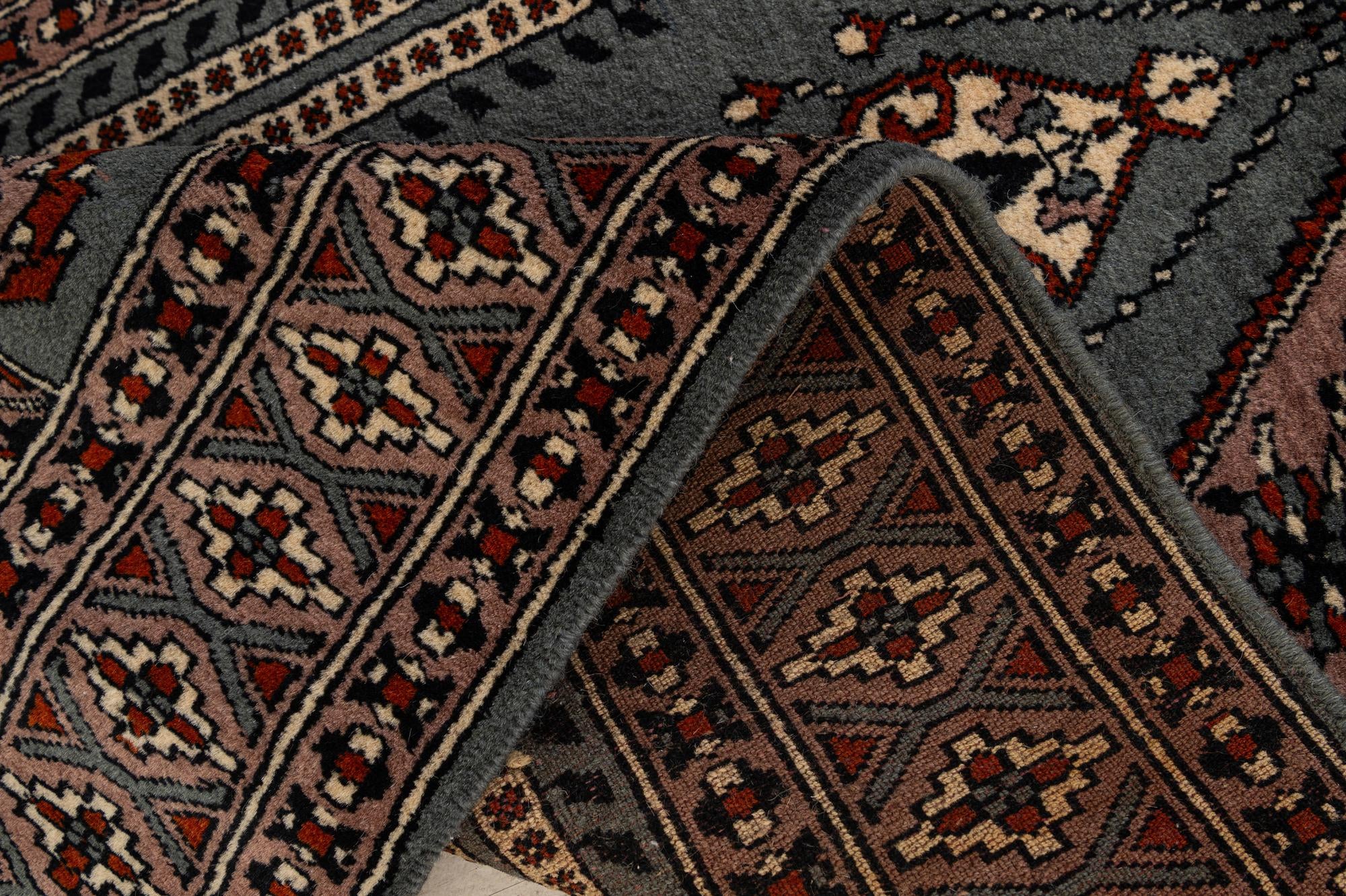 2' 7 x 4' 3 Hand Knotted Bokhara Wool Rug
