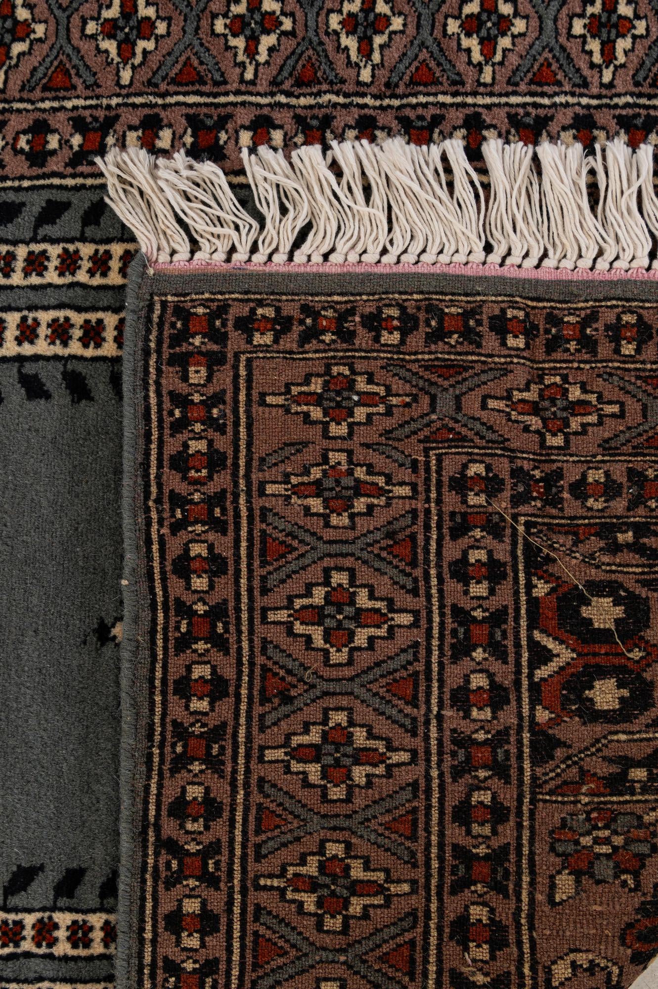 2' 7 x 4' 3 Hand Knotted Bokhara Wool Rug