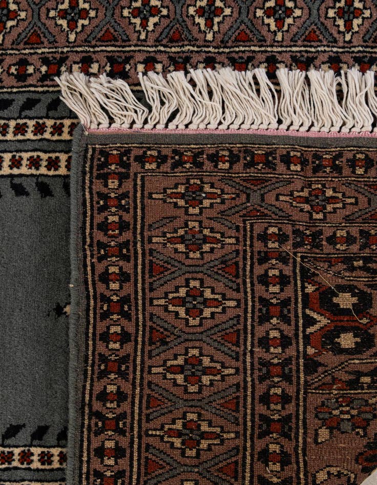 Detail image of 2' 7 x 4' 3  Hand Knotted Bokhara Wool Rug