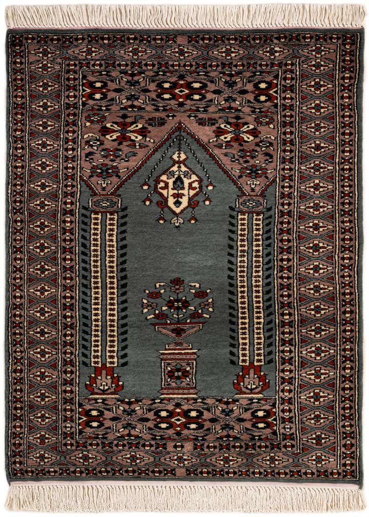 2' 7 x 4' 3 Hand Knotted Bokhara Wool Rug