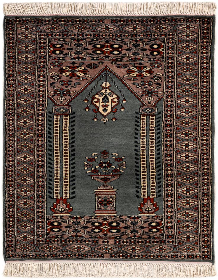 Detail image of 2' 7 x 4' 3 Hand Knotted Bokhara Wool Rug