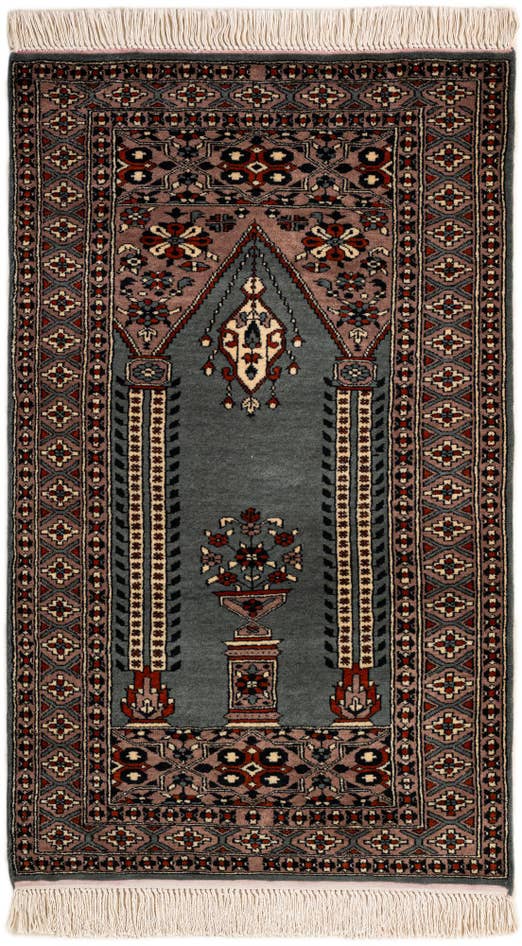 Detail image of 2' 7 x 4' 3 Hand Knotted Bokhara Wool Rug