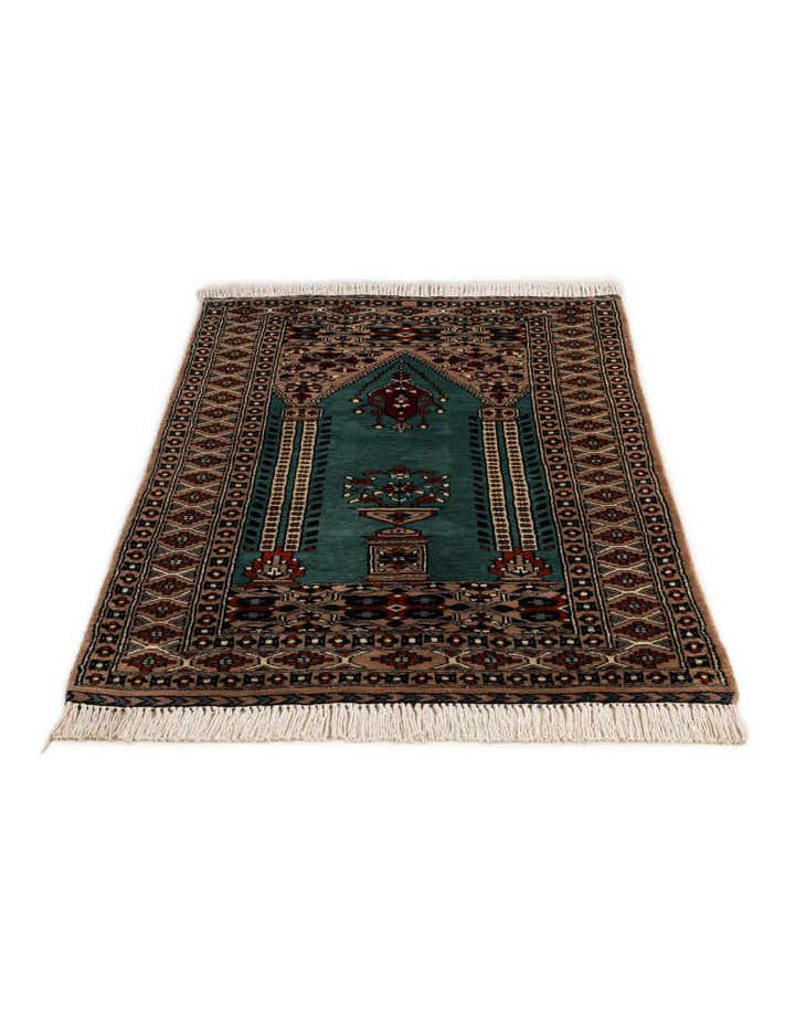 2' 7 x 4' 4 Hand Knotted Bokhara Wool Rug