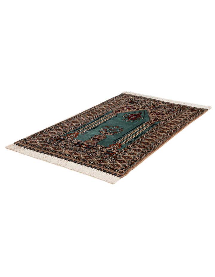 2' 7 x 4' 4 Hand Knotted Bokhara Wool Rug