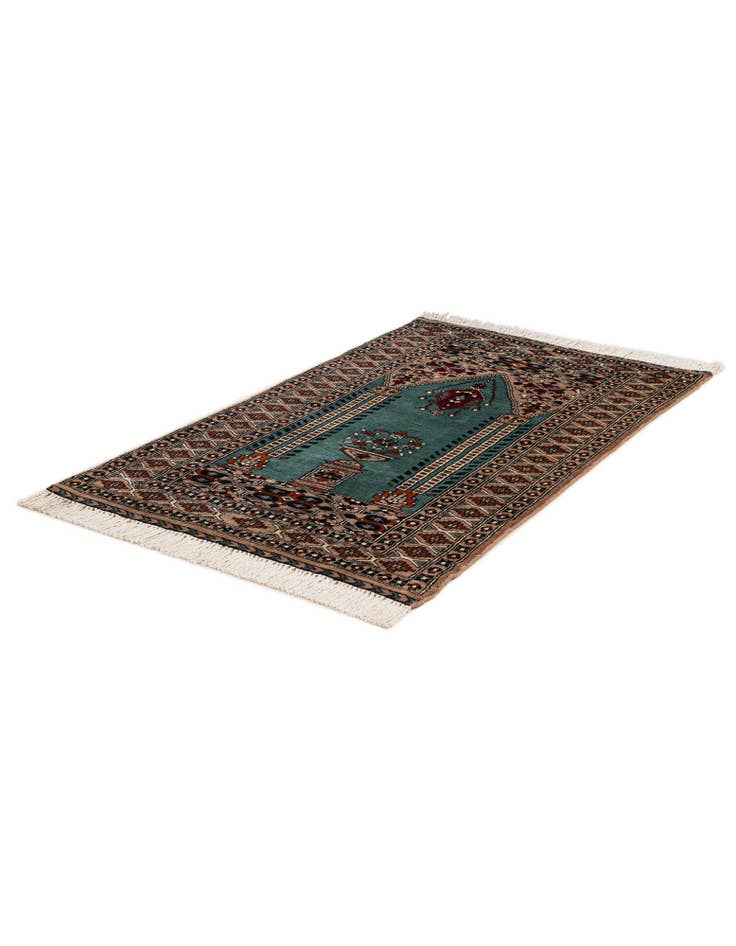 Detail image of 2' 7 x 4' 4 Hand Knotted Bokhara Wool Rug