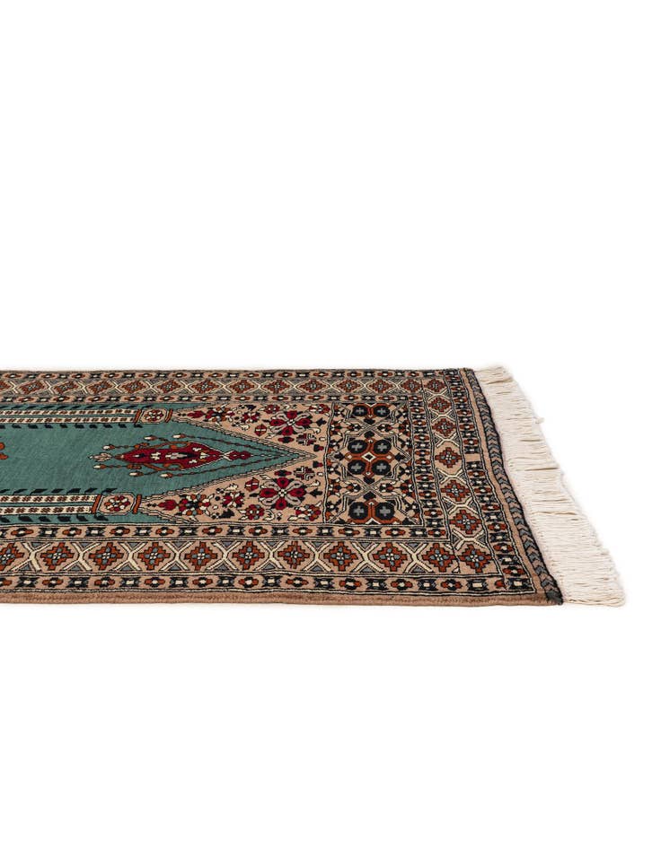 Detail image of 2' 7 x 4' 4 Hand Knotted Bokhara Wool Rug