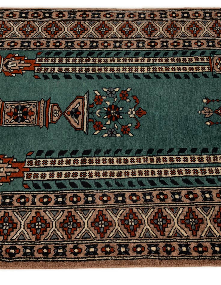 Detail image of 2' 7 x 4' 4 Hand Knotted Bokhara Wool Rug