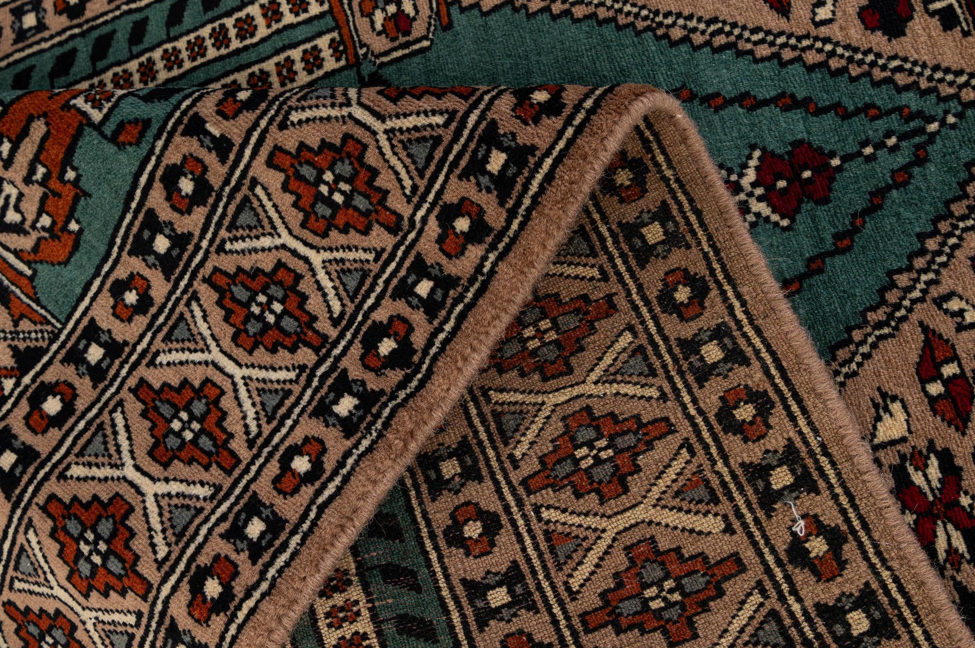 2' 7 x 4' 4 Hand Knotted Bokhara Wool Rug