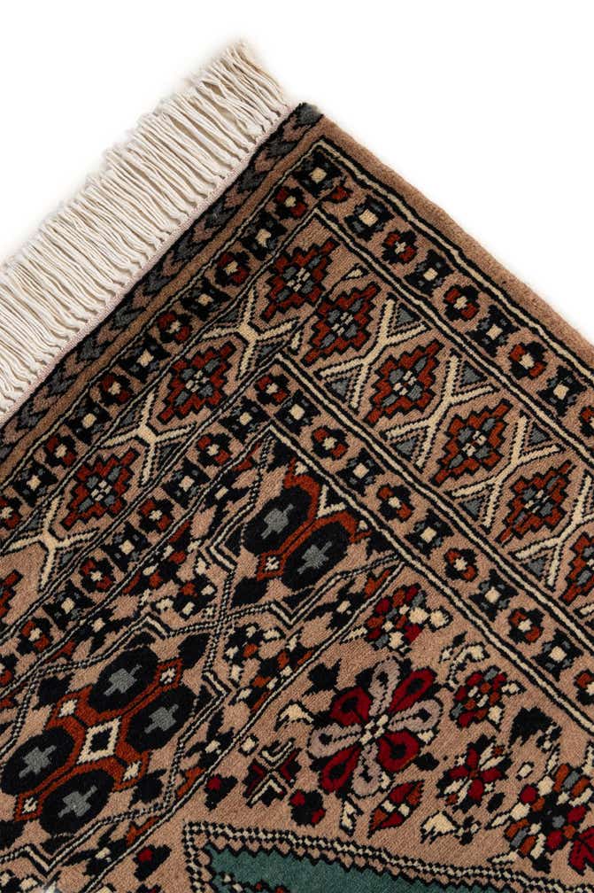 2' 7 x 4' 4 Hand Knotted Bokhara Wool Rug