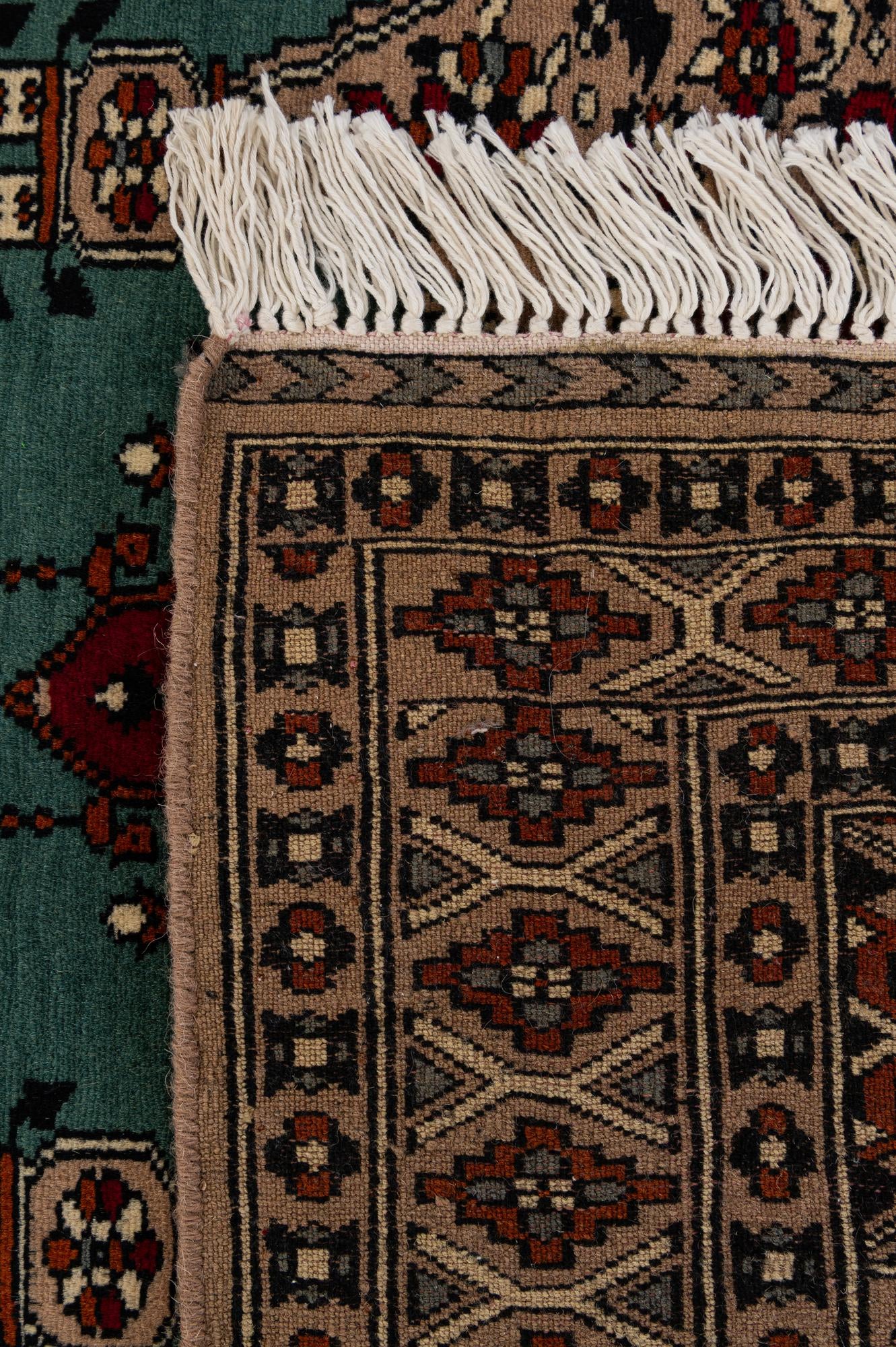 2' 7 x 4' 4 Hand Knotted Bokhara Wool Rug
