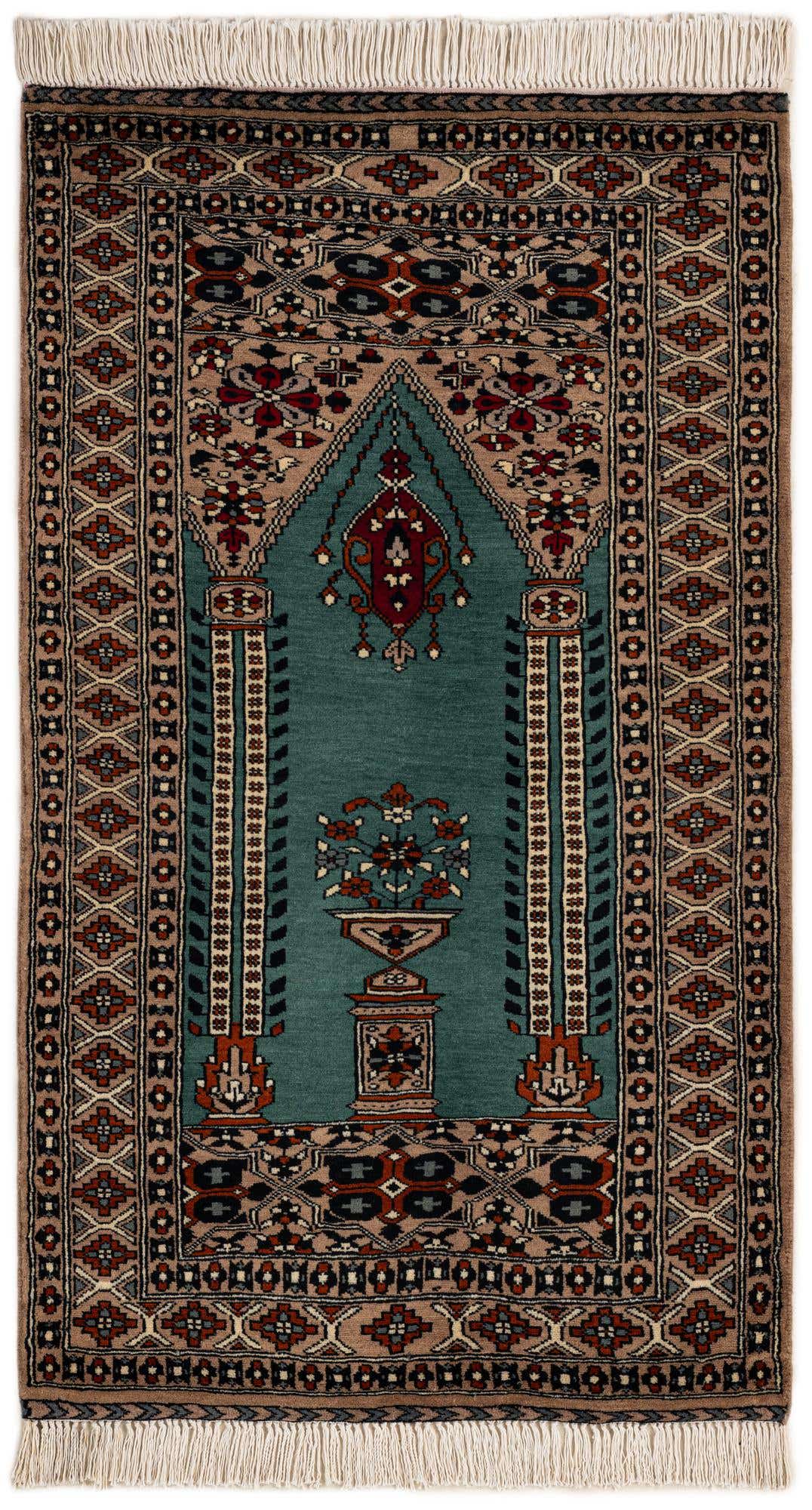 2' 7 x 4' 4 Hand Knotted Bokhara Wool Rug