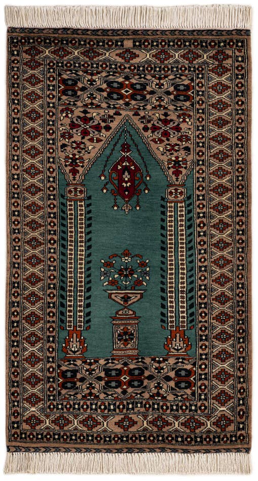 Detail image of 2' 7 x 4' 4 Hand Knotted Bokhara Wool Rug