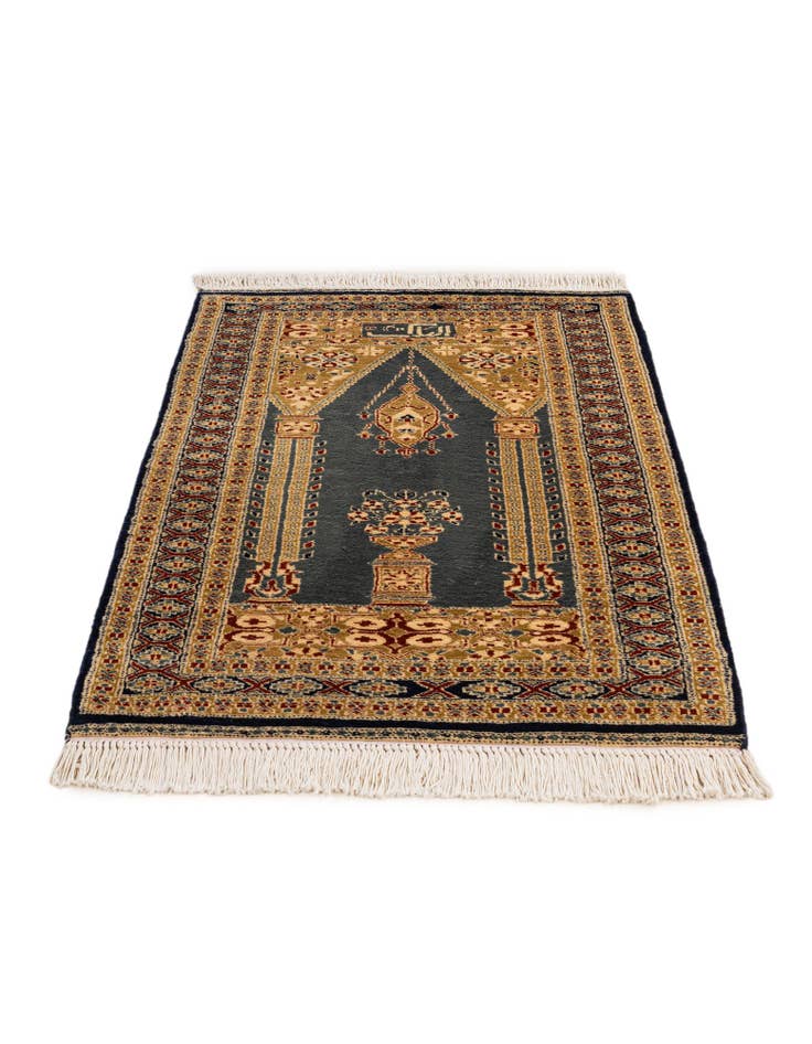 Detail image of 2' 7 x 4' Hand Knotted Bokhara Wool Rug