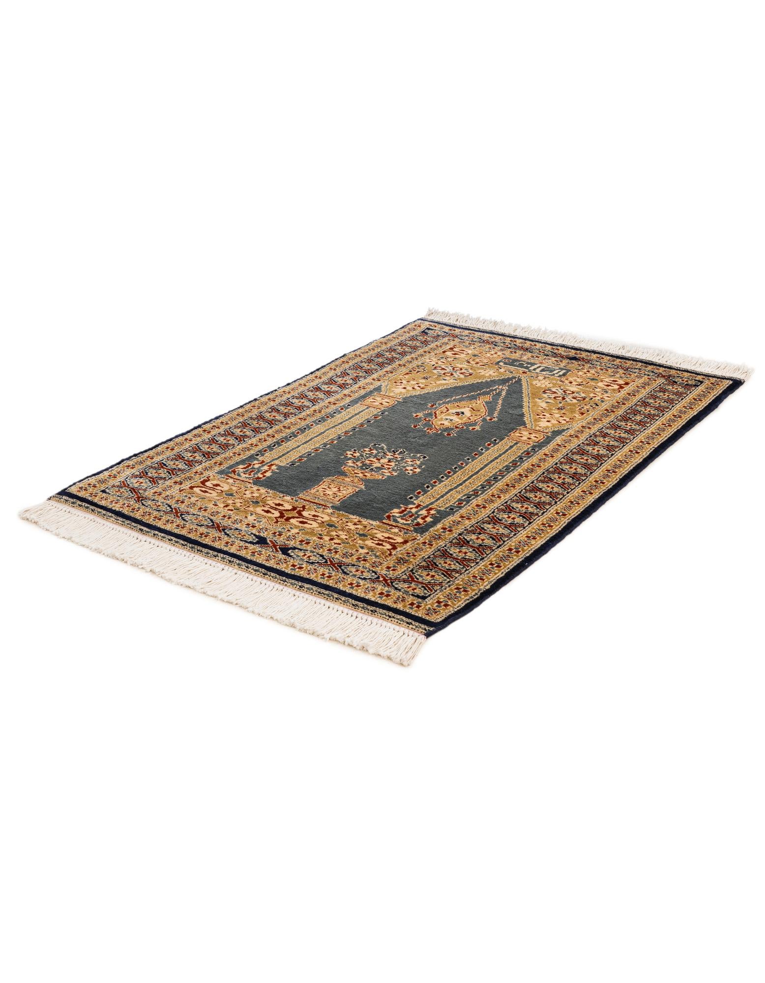 2' 7 x 4' Hand Knotted Bokhara Wool Rug