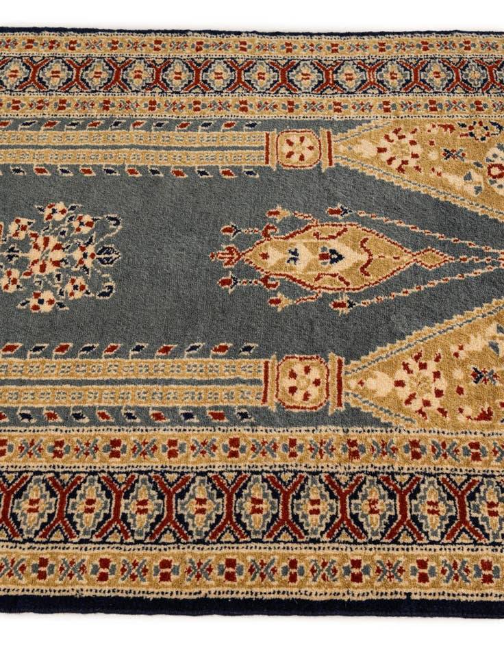 Detail image of 2' 7 x 4'  Hand Knotted Bokhara Wool Rug