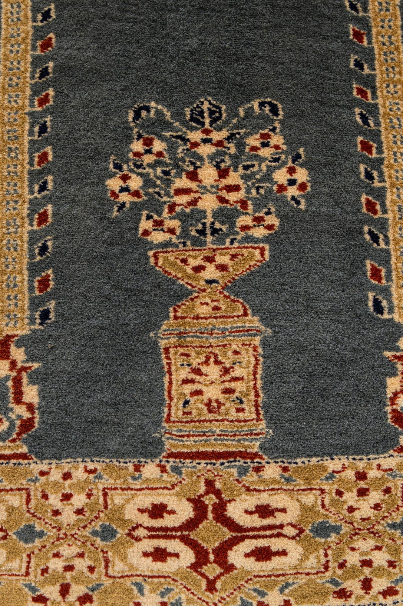 2' 7 x 4' Hand Knotted Bokhara Wool Rug