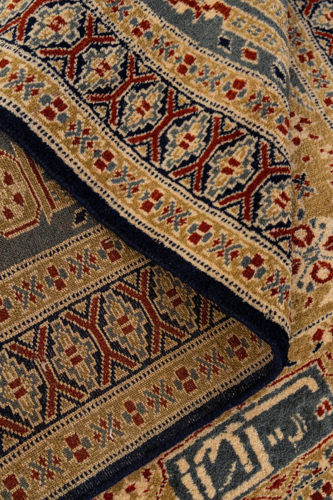 2' 7 x 4' Hand Knotted Bokhara Wool Rug