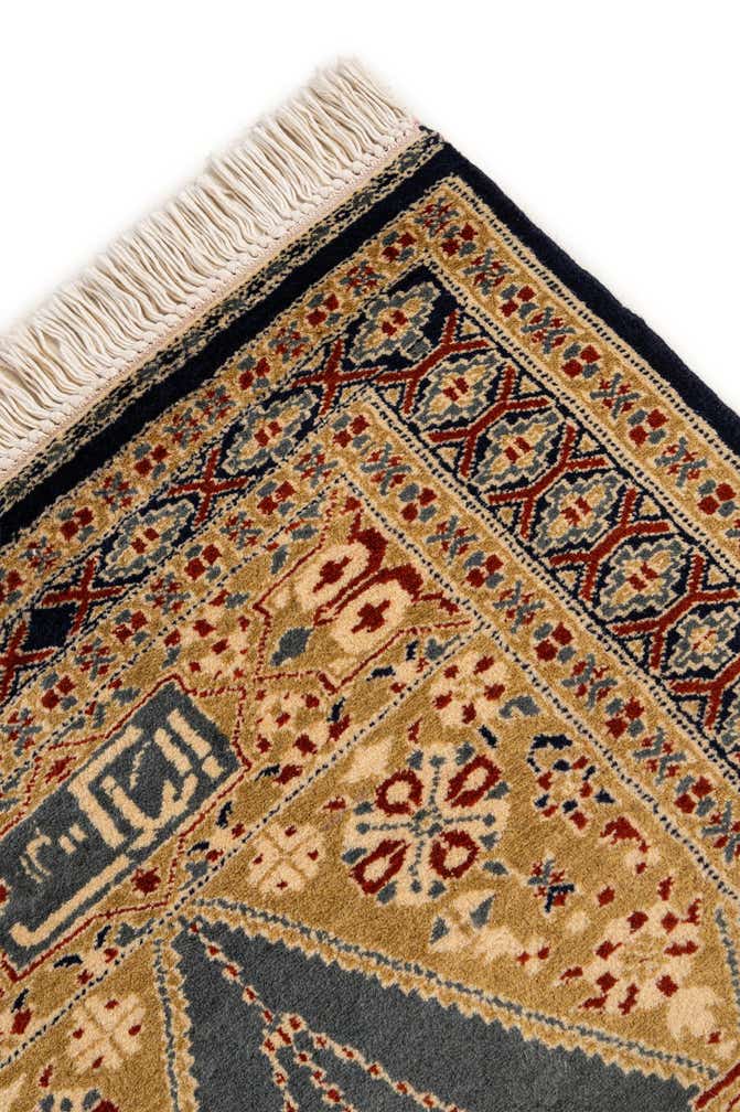 2' 7 x 4' Hand Knotted Bokhara Wool Rug