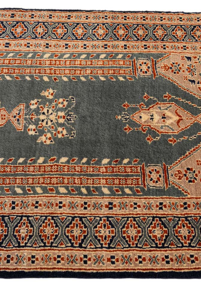 2' 8 x 4' 3 Hand Knotted Bokhara Wool Rug