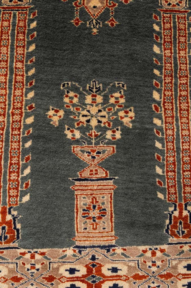 2' 8 x 4' 3 Hand Knotted Bokhara Wool Rug