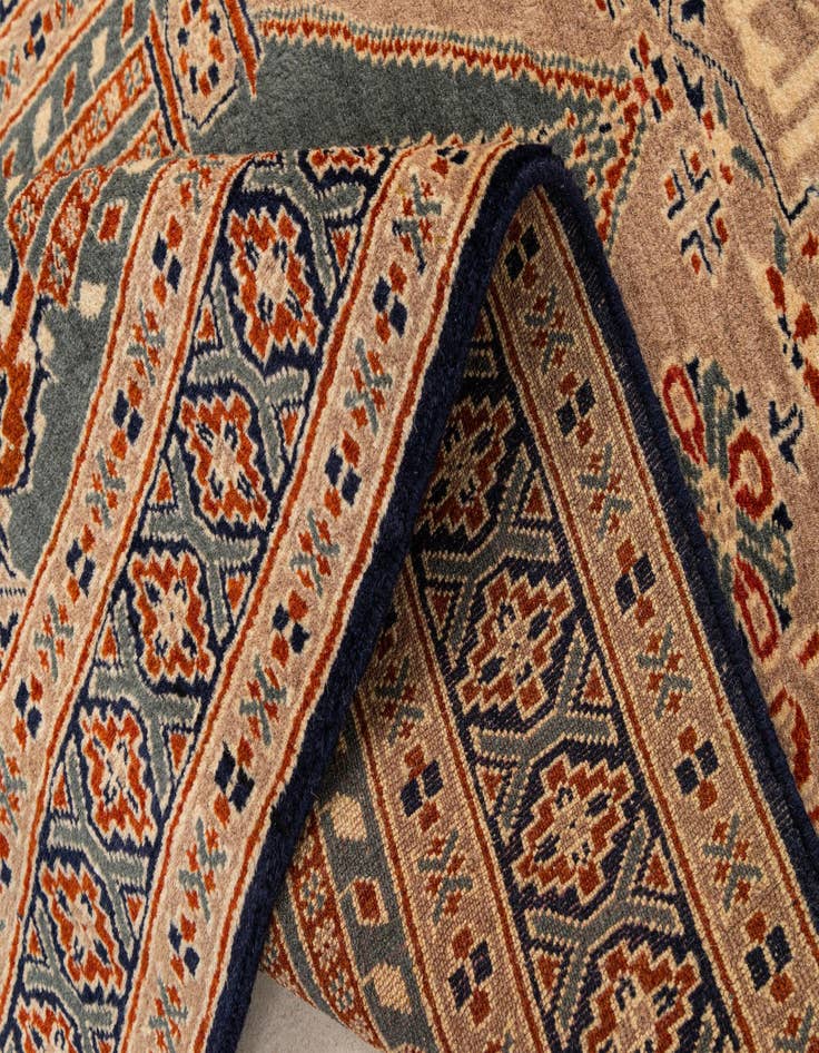 Detail image of 2' 8 x 4' 3  Hand Knotted Bokhara Wool Rug