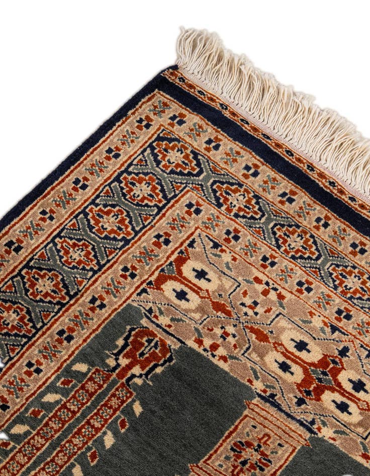 Detail image of 2' 8 x 4' 3  Hand Knotted Bokhara Wool Rug