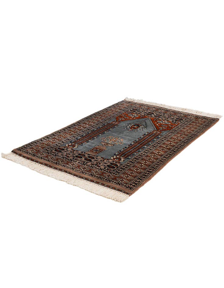 Detail image of 2' 7 x 3' 11  Hand Knotted Bokhara Wool Rug