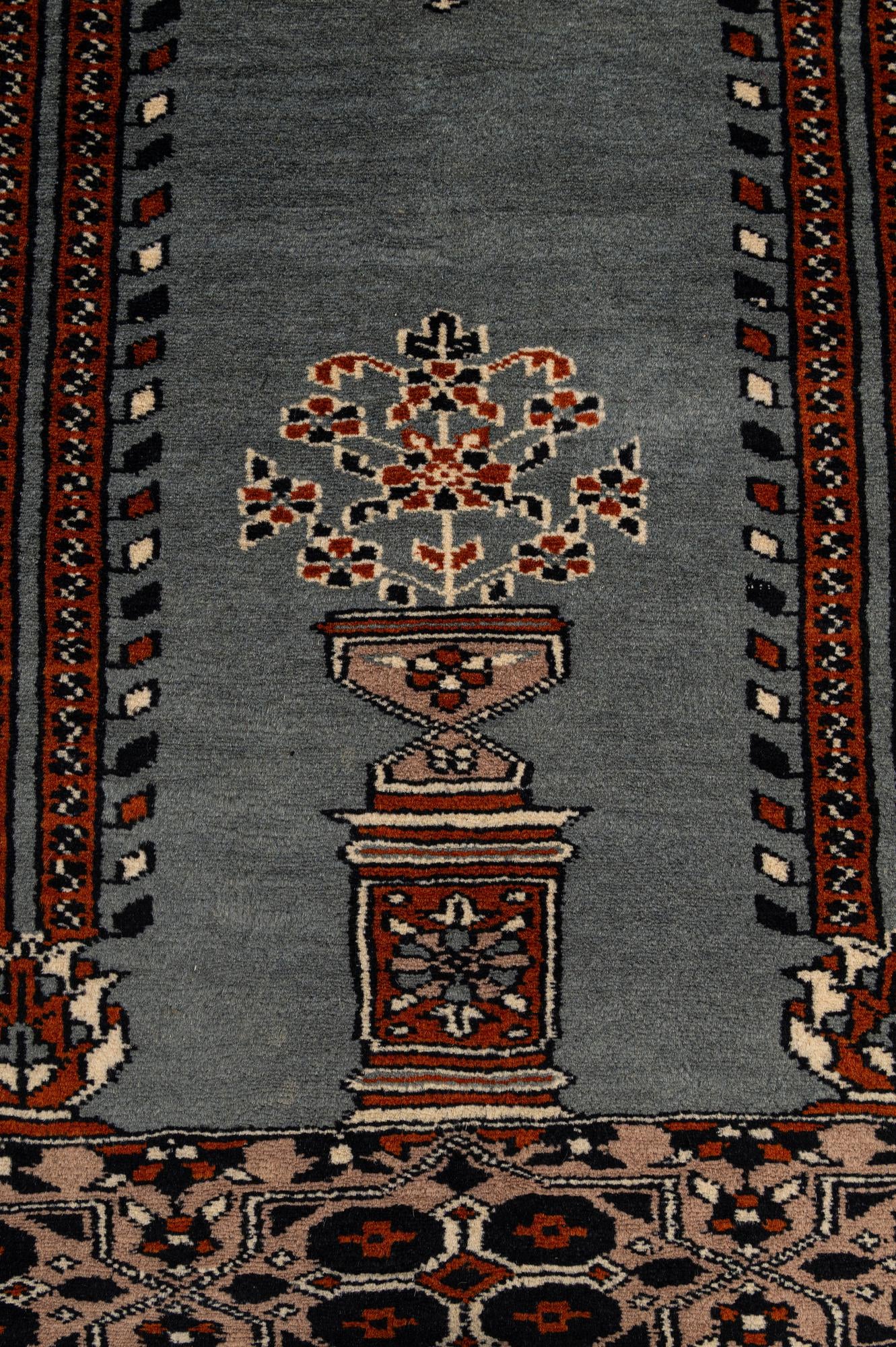 2' 7 x 3' 11 Hand Knotted Bokhara Wool Rug