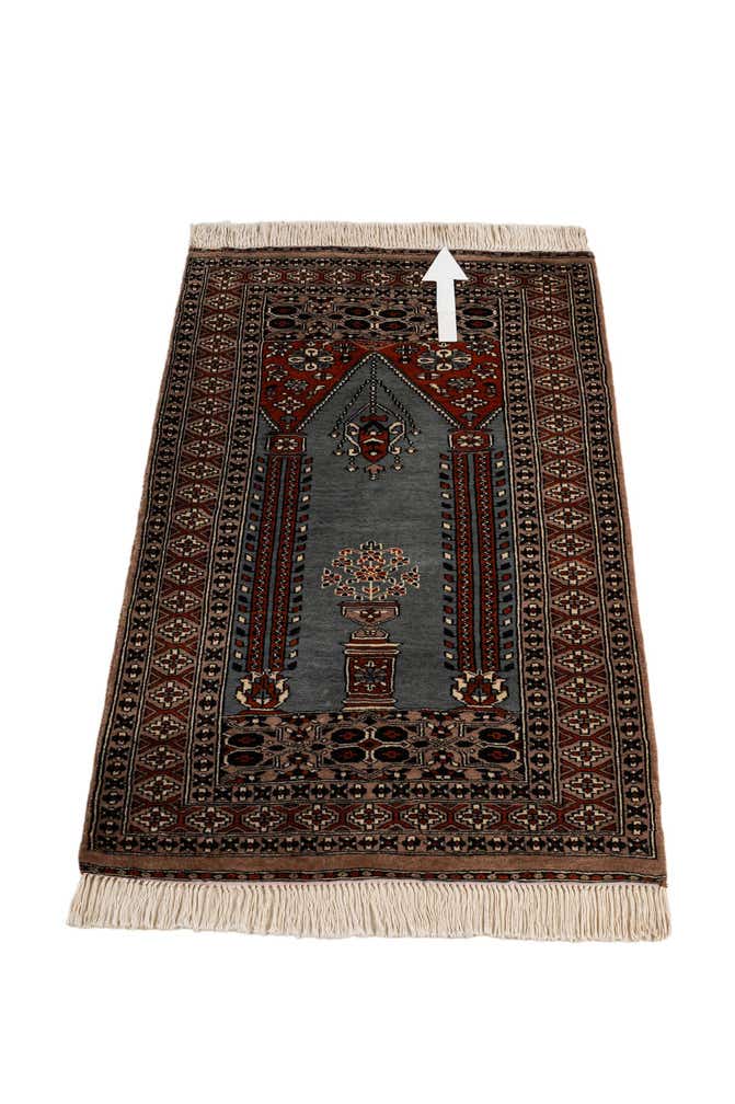 2' 7 x 3' 11 Hand Knotted Bokhara Wool Rug