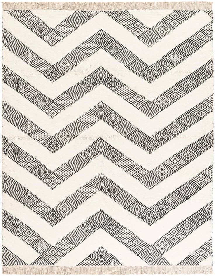 Detail image of 5' x 8'  Hand Woven Braided Jute Rug