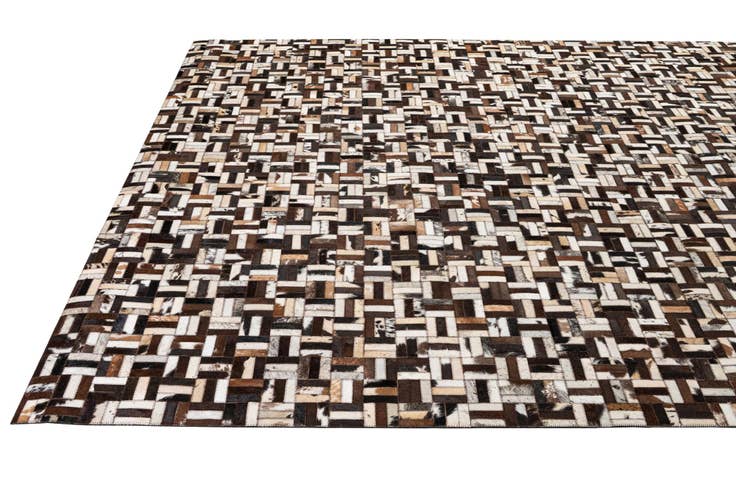 Detail image of 7' 11 x 10' Cowhide - Patchwork Rug