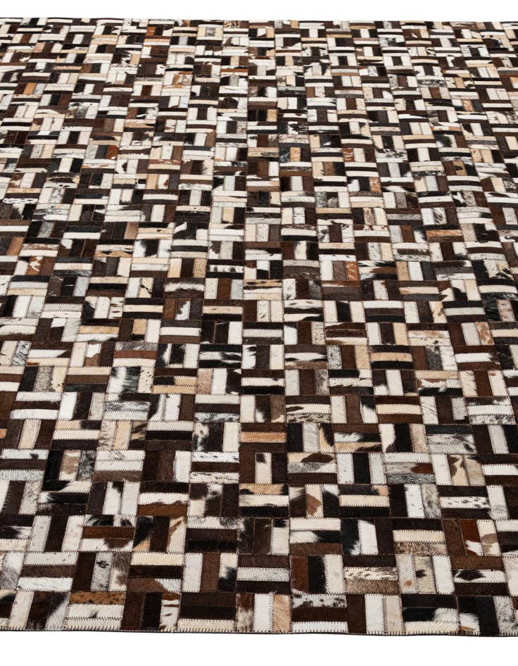 Detail image of 7' 11 x 10' Cowhide - Patchwork Rug