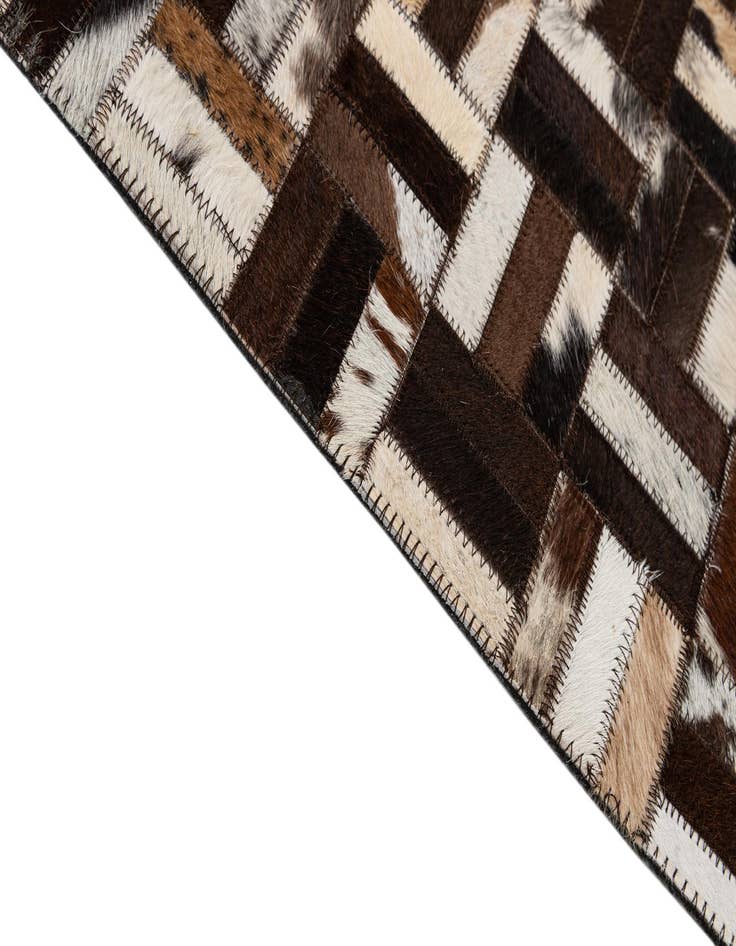 Detail image of 7' 11 x 10' Cowhide - Patchwork Rug