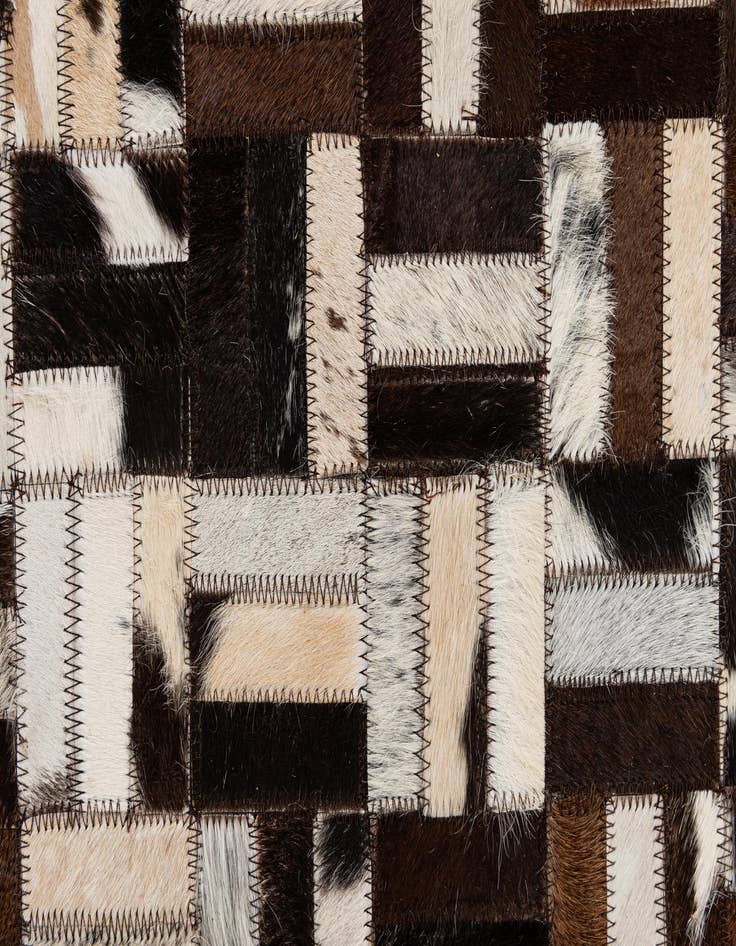 Detail image of 7' 11 x 10' Cowhide - Patchwork Rug
