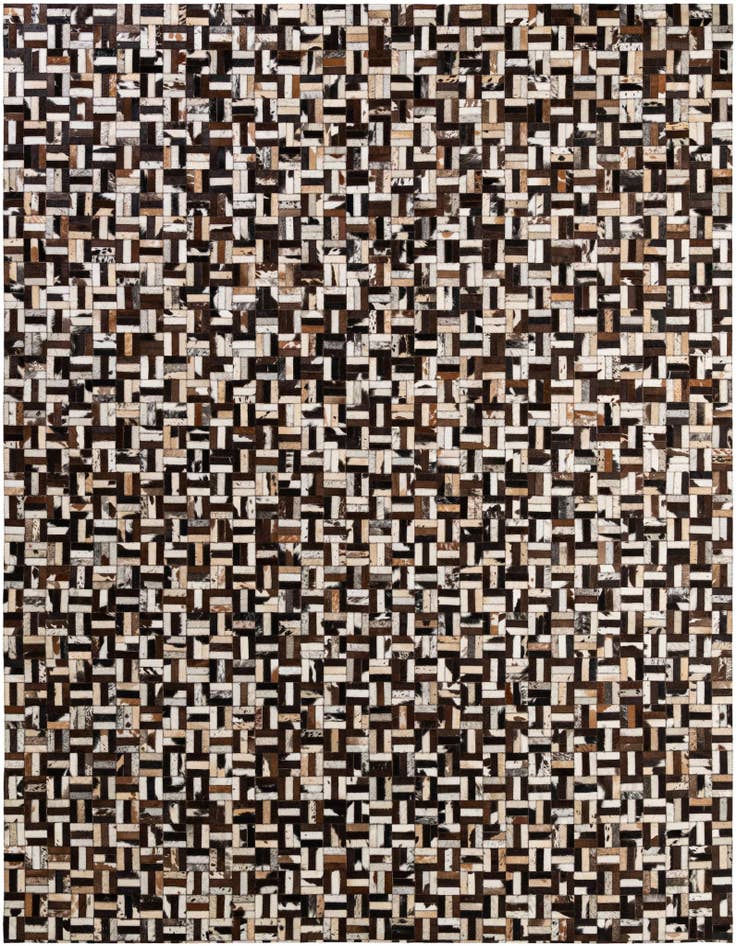 Detail image of 7' 11 x 10' Cowhide - Patchwork Rug