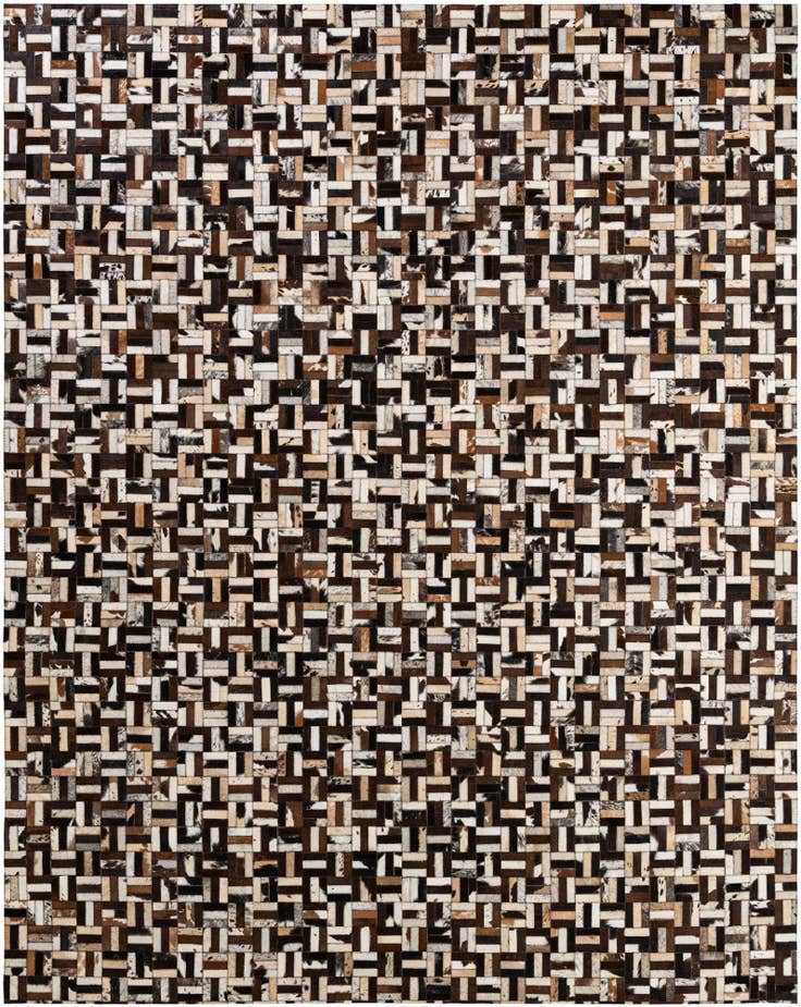 Detail image of 7' 11 x 10' Cowhide - Patchwork Rug