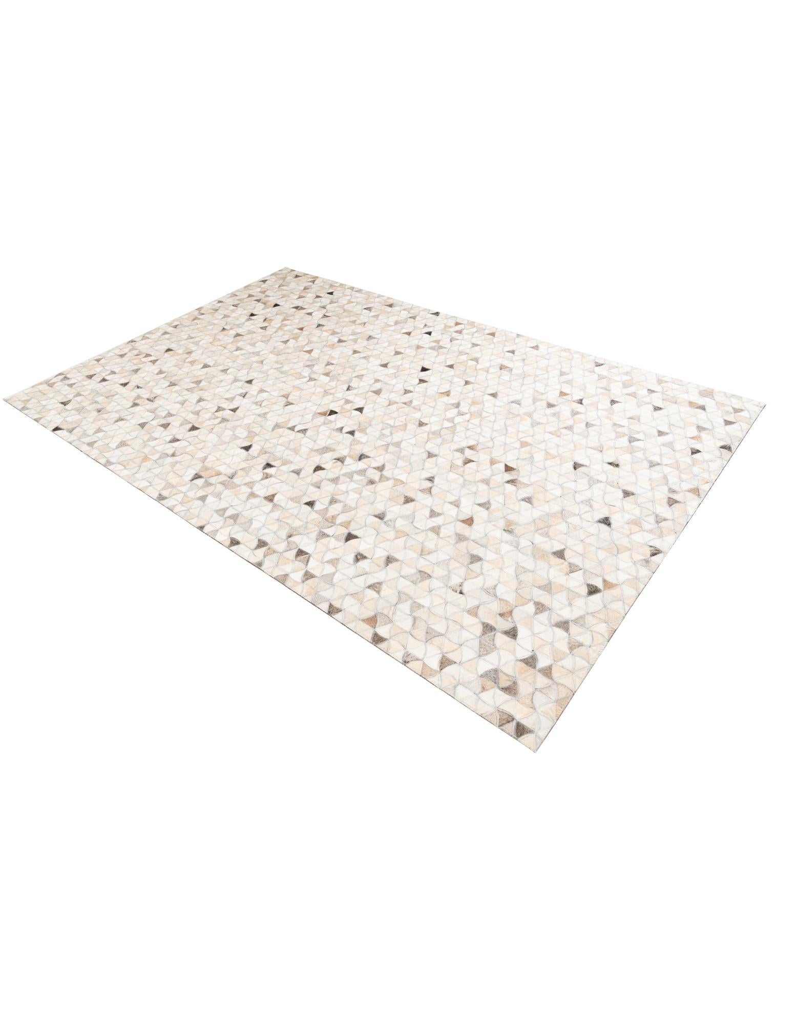 5' x 7' 9 Cowhide Leather Rug