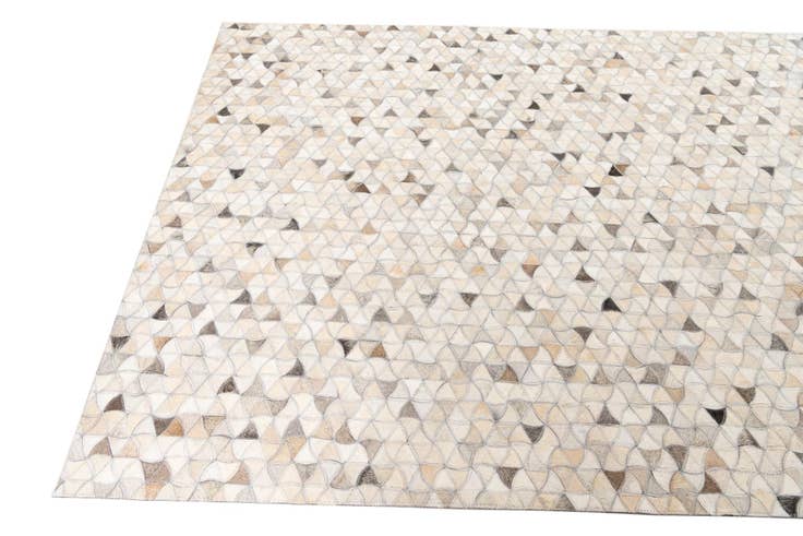 Detail image of 5' x 7' 9 Cowhide Leather Rug