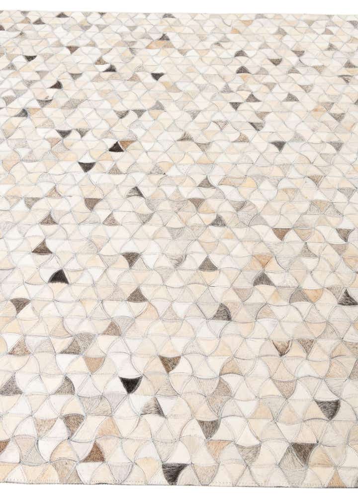 5' x 7' 9 Cowhide Leather Rug