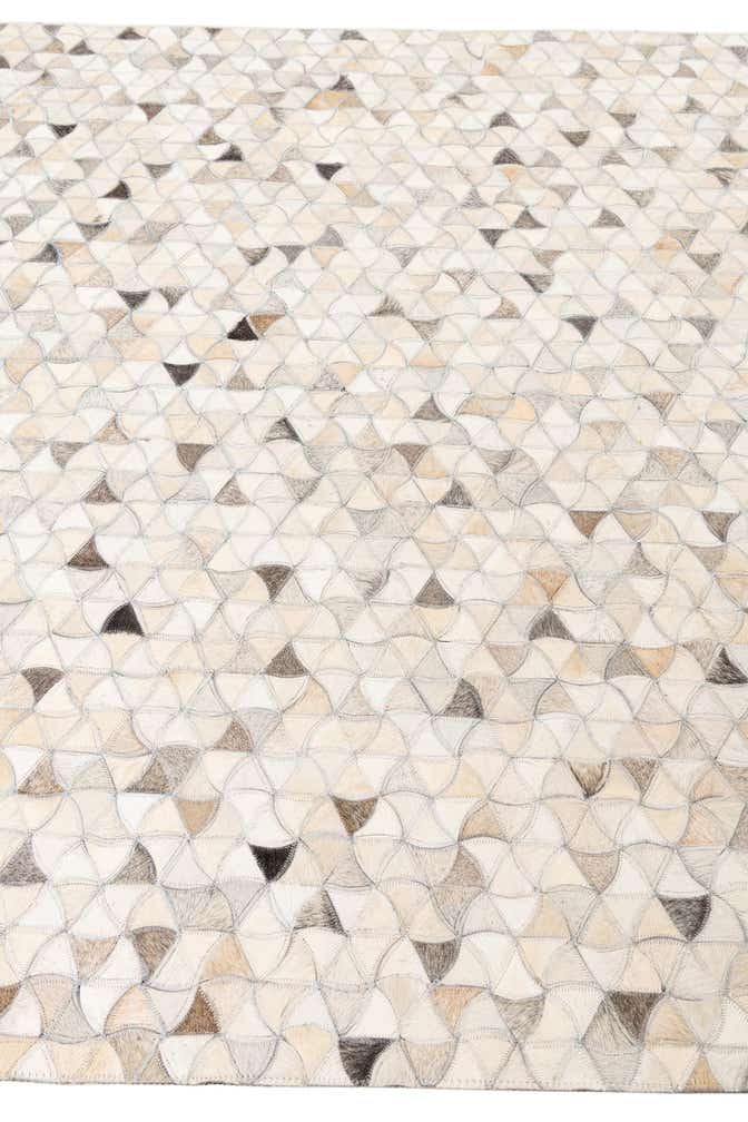 5' x 7' 9 Cowhide Leather Rug