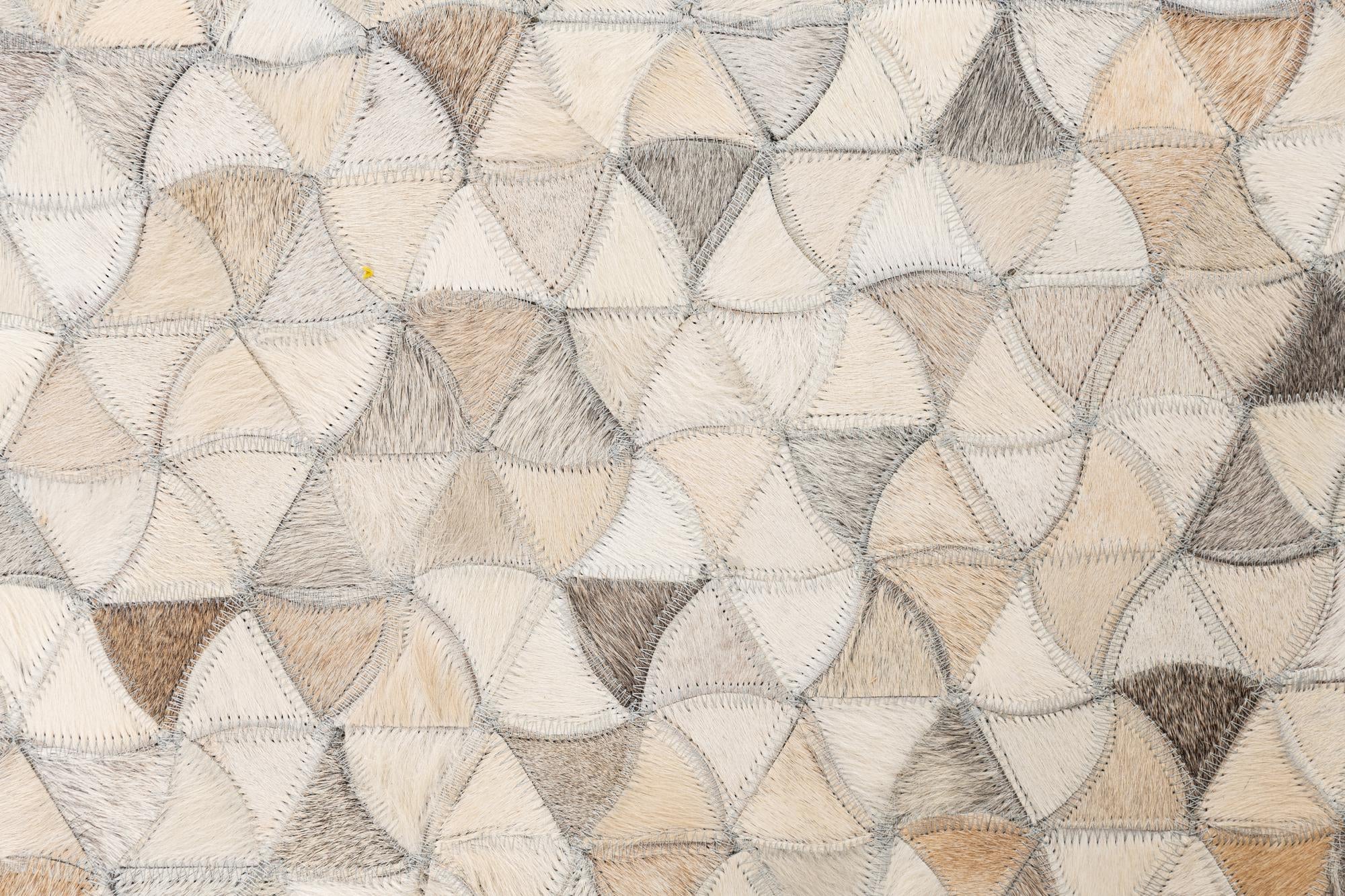 5' x 7' 9 Cowhide Leather Rug